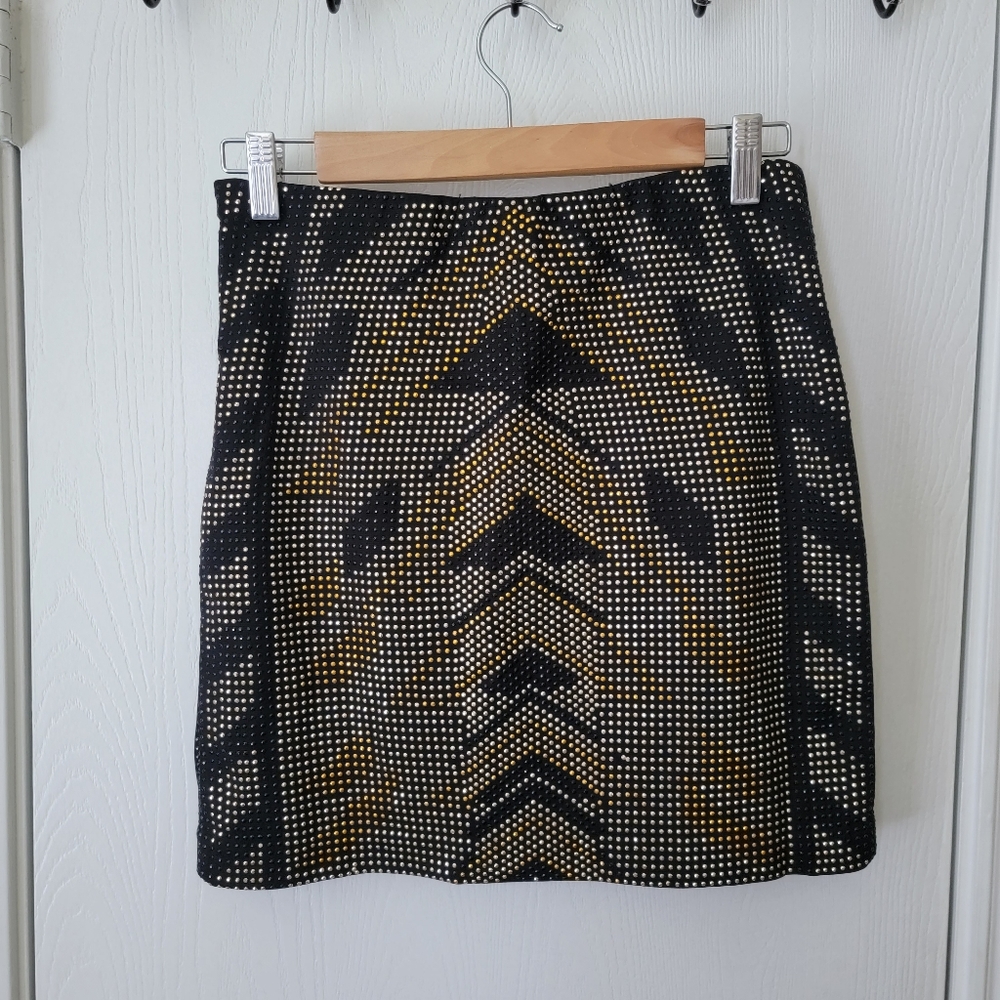 Romeo & Juliet Couture Studded Mini Skirt
